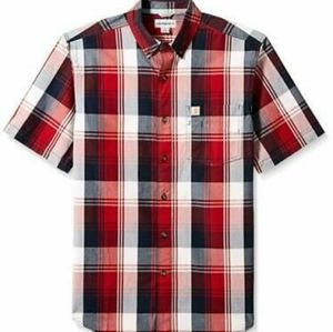 Carhartt Men's Essential Plaid Button-Down Short S